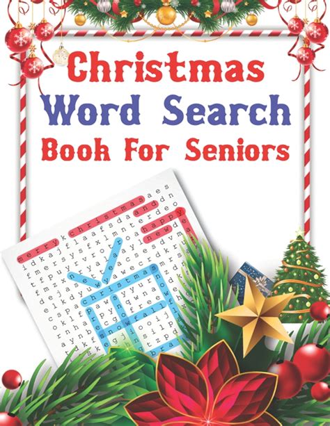Christmas Word Search Book For Seniors A Unique Large Print Christmas