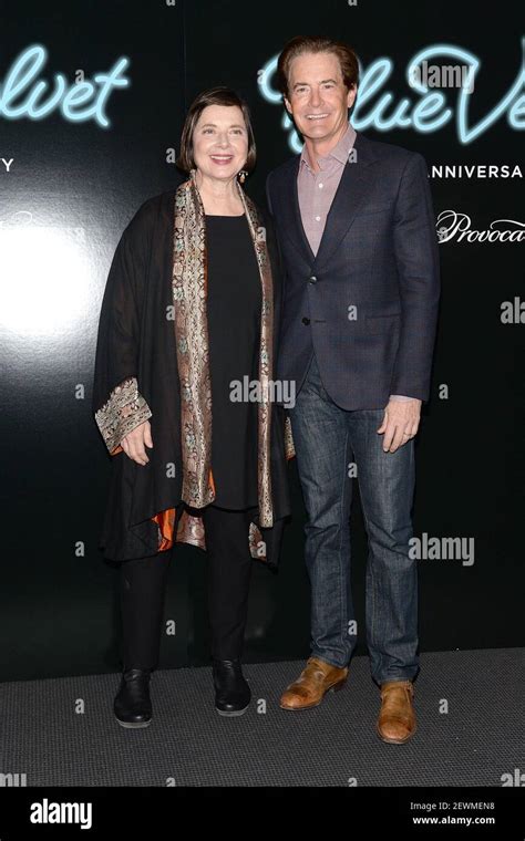 L R Actors Isabella Rossellini And Kyle Maclachlan Attend The 30th