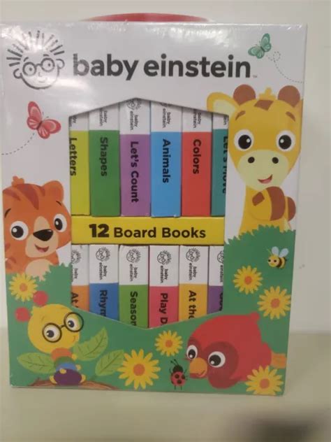 Baby Einstein My First Library Board Book Block 12 Book Set First Words