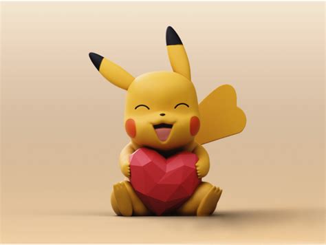 Pikachu With Heart Pixacrafts