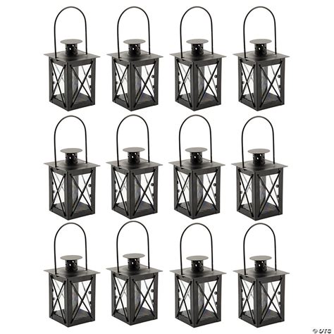 Bulk Black Mini Lanterns 12 Pc Oriental Trading