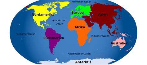 Kontinente Der Erde Anzahl Länder Und Mehr Einfach Erklärt