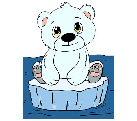 How To Draw A Polar Bear Cub Images And Photos Finder