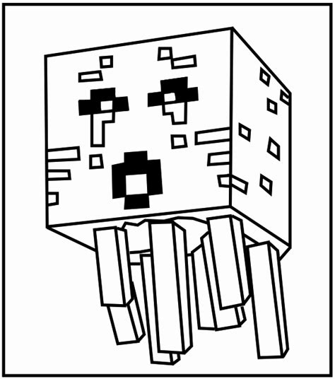 Minecraft Spider Coloring Pages At Getdrawings Free Download