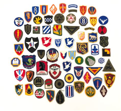Lot Lot Of Assorted Vintage Military Patches