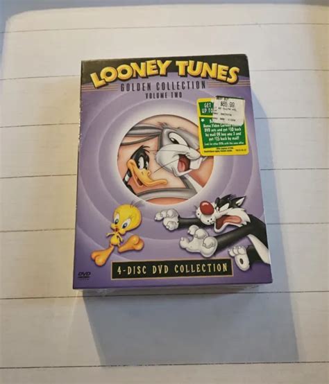 Looney Tunes Golden Collection Volume 2 4 Disc Dvd Bugs Bunny Sealed