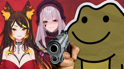 sinder 🔥 hellhound vtuber on twitter hot wolf and killer frog play with their doll live