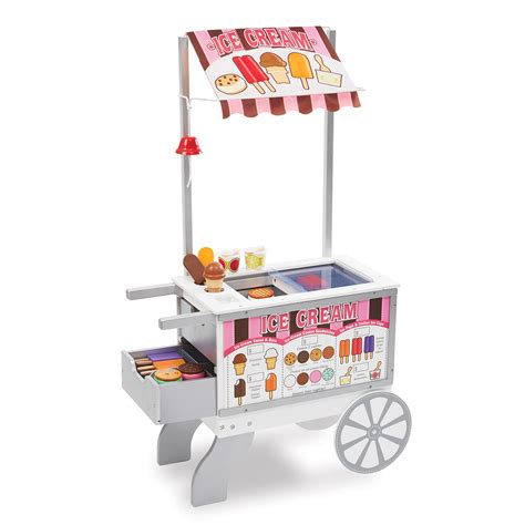 Buy Melissa And Doug Wooden Snacks And Sweets Food Cart 40 Play Food