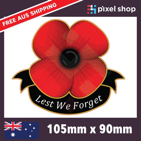 lest we forget flag poppy australia and nz flags large anzac day remembrance flag ebay
