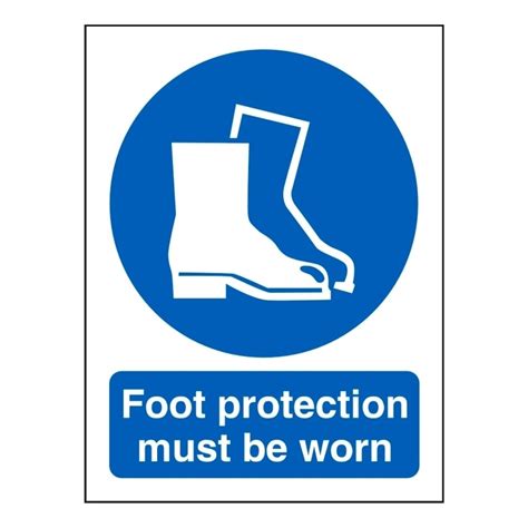 Foot Protection Must Be Worn Mandatory Signs