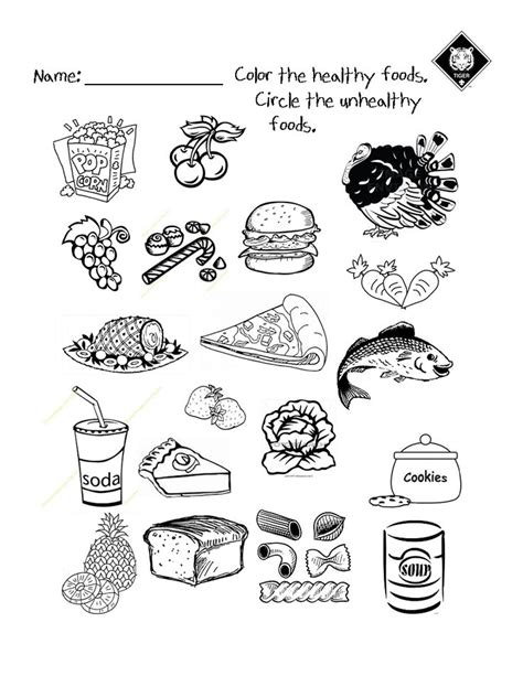 Every activity can be used at home with one or more children or adapted for use in a day care/preschool classroom. Healthy vs Unhealthy food choices worksheet. Use it as a ...
