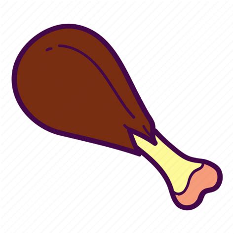 Gambar Paha Ayam Goreng Kartun Chicken Leg Png Image And Psd File For