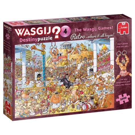 Wasgij Destiny Retro 4 The Wasgij Games 1000 Piece Puzzle Jumbo