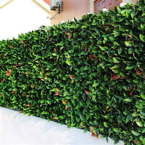 Nature is such a beautiful part of the outdoors, but when you live in a busy urban area, getting those hedges and leaves to flourish against the concrete jungle can be difficult. Sunwing 6 Piece Artificial European Laurel Hedge Fence ...