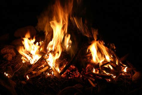 Free Images Night Flame Camping Campfire Bonfire Camp Fire