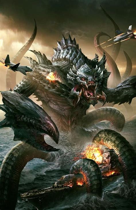 Aquaman Kraken Monster Concept Art Kaiju Monsters Fantasy Monster