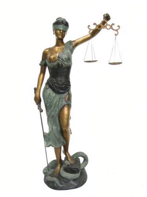 Bronze Large Scale Lady Justice Sculpture