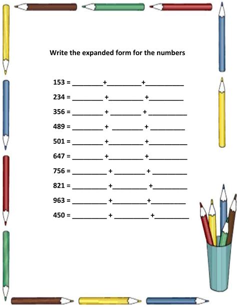 Three Digit Numbers In Expanded Form Angelica Murrays 3rd Grade Math