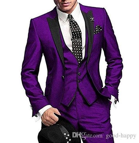 But just like the decision to buy a tuxedo, you may have other reasons to rent. Fashion Purple Men Wedding Tuxedos Peak Lapel One Button ...