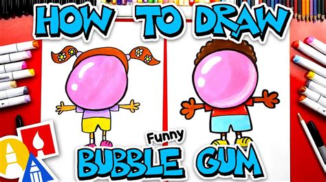 Comment Dessiner Un Enfant Soufflant Une Bulle Géante De Chewing Gum