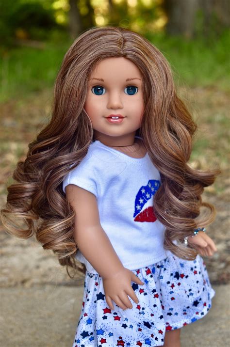 Custom Doll Wig For 18 American Girl Dolls Heat Safe Tangle Resis