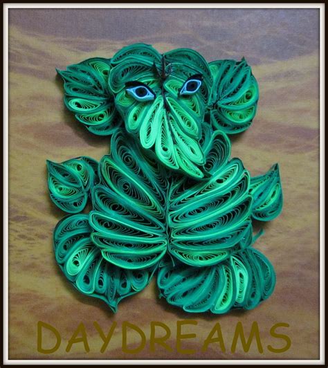 DAYDREAMS: Quilled Peepal leaf Ganesha