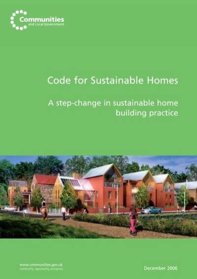 Code For Sustainable Homes Planning Portal