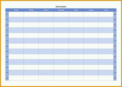 Wochenplan vorlage tabellenvorlagen leer : Wochenplan Vorlage Tabellenvorlagen Leer : Wochenplan - Vorlage für Excel | Alle-meine-Vorlagen ...