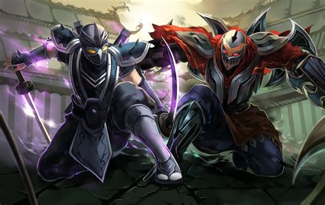 Zed And Shen Wallpapers And Fan Arts League Of Legends Lol Stats