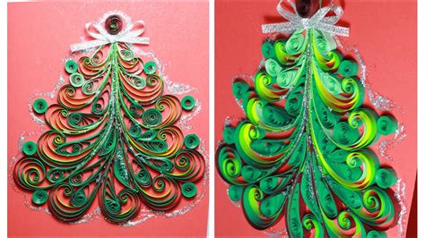 Paper Quilling Christmas Tree Tutorial Youtube