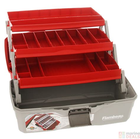 Buy Flambeau Classic 3 Tray Tackle Box Red Online At Marine Nz