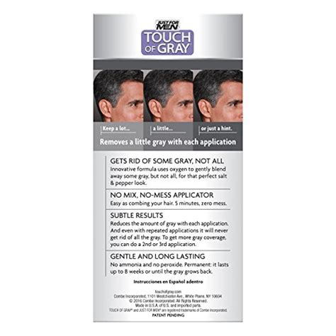 How to dye hair gray? Just For Men Touch Of Gray Comb-In Men's Hair Color, Black ...