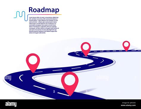 Roadmap Infographic With Milestones Business Concept For Project