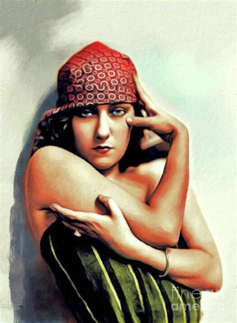 Gloria Swanson Vintage Actress Painting By Esoterica Art Agency Fine