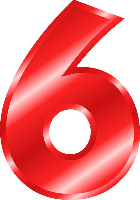 6 Number Png Images Png All