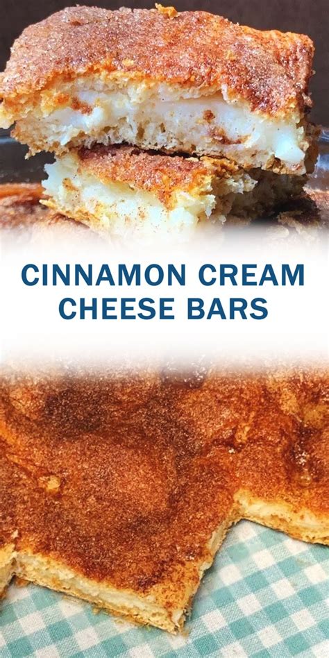 Cinnamon Cream Cheese Bars Forloverecipes