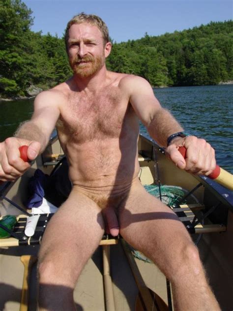 Vintage Male Nude Boating Cumception