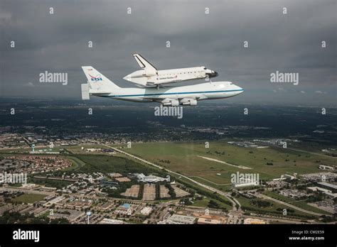 Space Shuttle Endeavour Is Ferried By Nasas Shuttle Carrier Aircraft