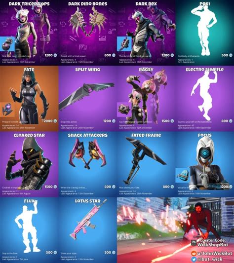Fortnite Skins Today Fate Dark Tricera Ops And Dark Rex For January 20