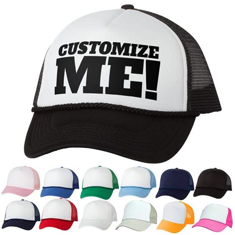 Custom Text Five Panel Foam And Mesh Trucker Hat Trucker Hat Mesh