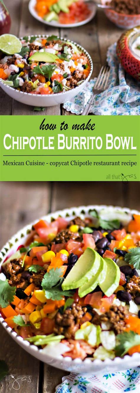 How To Make Chipotle Burrito Bowl at Home - All that's Jas ...