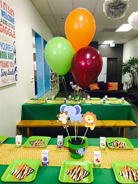 I bought a roll of cardboard from uline to make tiki statutes but since i had so much leftover, i decided to try making a. Jungle themed birthday party with DIY decorations and ...