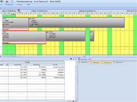 Kostenlose excel vorlage einfach anpassbar. einfache Produktionsplanung in Visual Planning - YouTube