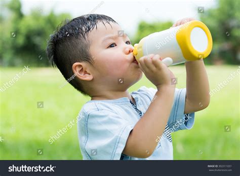 Little Boy Feeling Thirsty Drink Water Stock Photo 302311031 Shutterstock