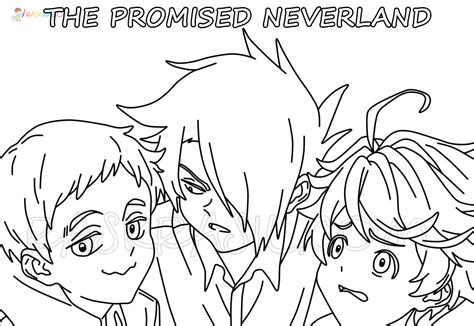 62 Anime Coloring Pages The Promised Neverland Best Coloring Pages