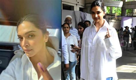 Jai Hind Deepika Padukone Casts Vote And Shuts Those Who Questioned