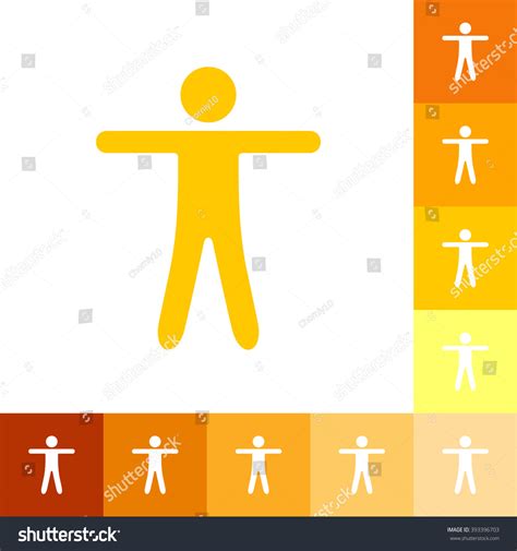 Vektor Stok Stick Figure Human Silhouette Tanpa Royalti Shutterstock