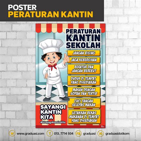 PERATURAN KANTIN SEKOLAH Poster Keceriaan Kantin Keceriaan Kelas Pstr Shopee Malaysia