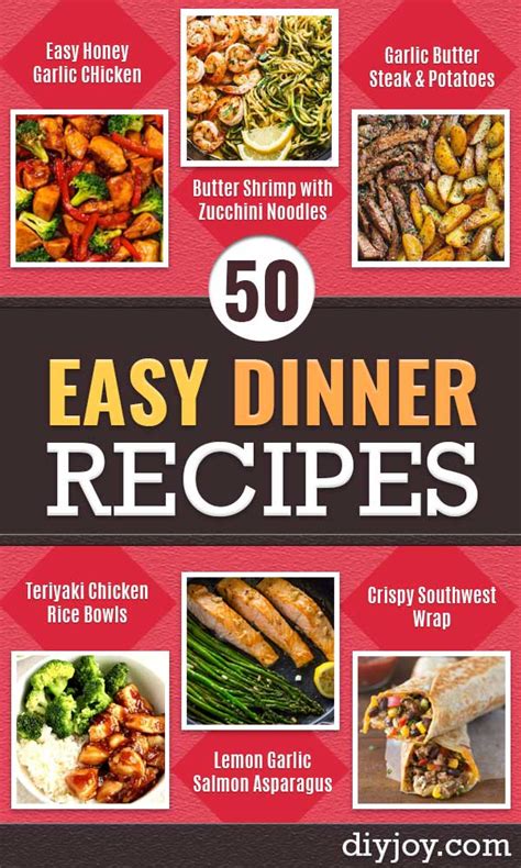 50 Easy Dinner Recipes To Try Tonight