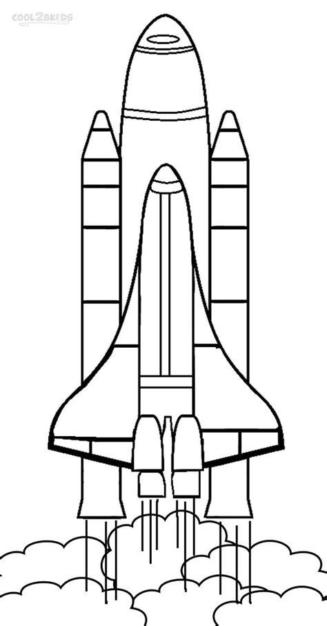 80 Rocket Ship Space Coloring Page Gincoo Merahmf